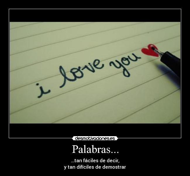 Palabras... -