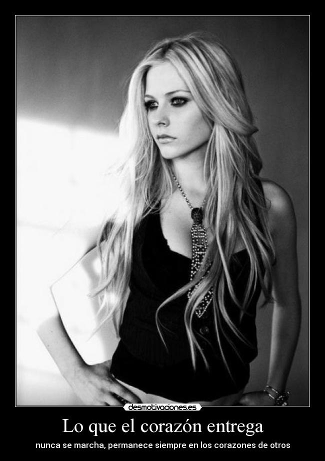 Lo que el corazón entrega - nunca se marcha, permanece siempre en los corazones de otros