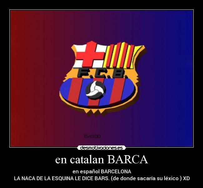 en catalan BARCA - 