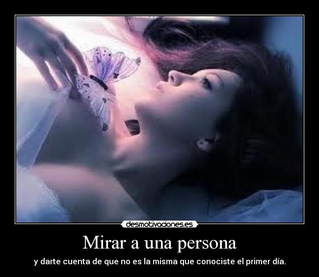 Mirar a una persona -