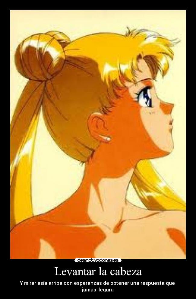 Levantar la cabeza - Y mirar asía arriba con esperanzas de obtener una respuesta que jamas llegara