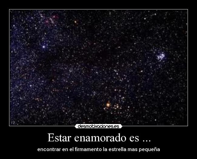 Estar enamorado es ... -
