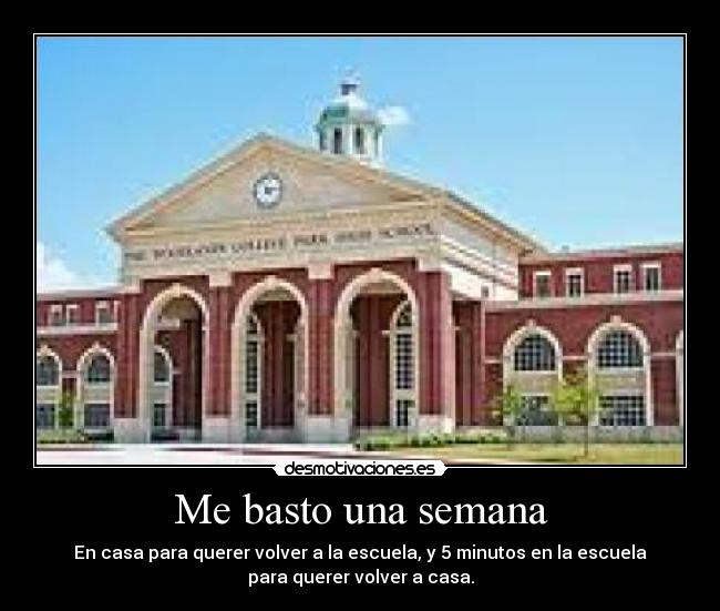 Me basto una semana -