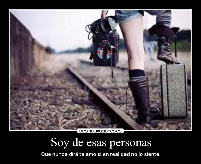 Soy de esas personas - 