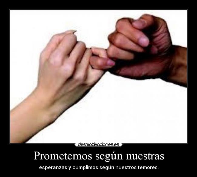 Prometemos según nuestras -