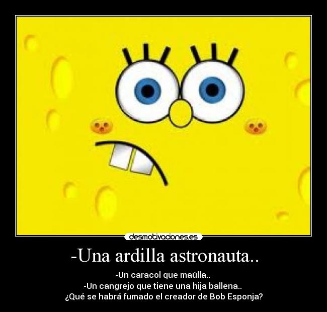 carteles tkeys los creadores bob esponja que habran fumado desmotivaciones