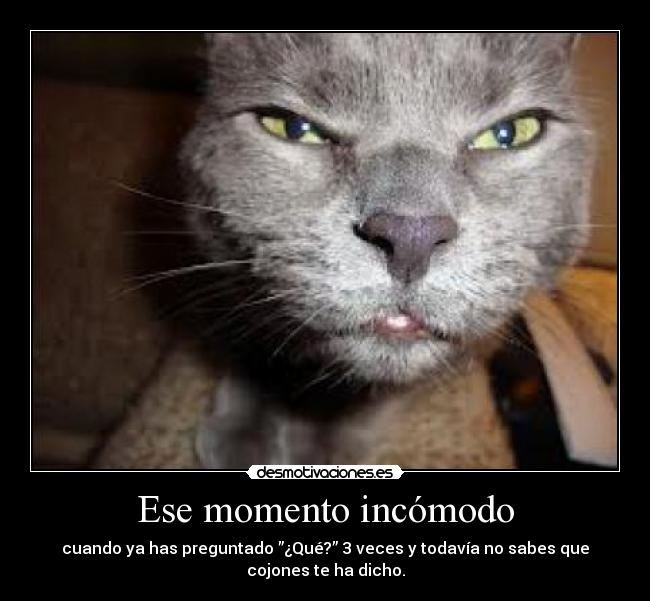 Ese momento incómodo - 