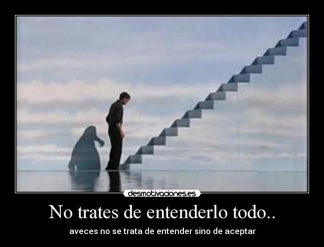 No trates de entenderlo todo.. - 