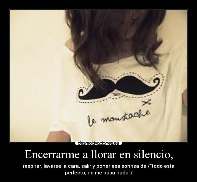 carteles llorar silencio por esas veces diego amooo desmotivaciones