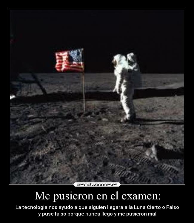 Me pusieron en el examen: -