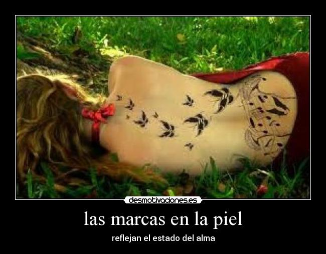 las marcas en la piel -