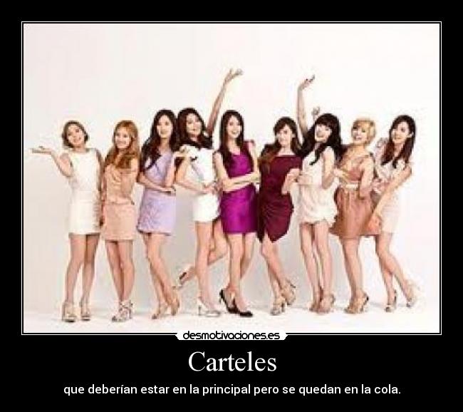 Carteles - que deberían estar en la principal pero se quedan en la cola.