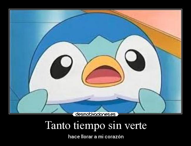 Tanto tiempo sin verte -