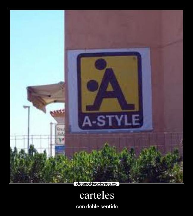 carteles - con doble sentido