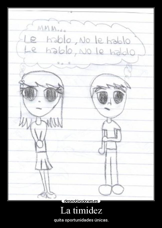 La timidez -
