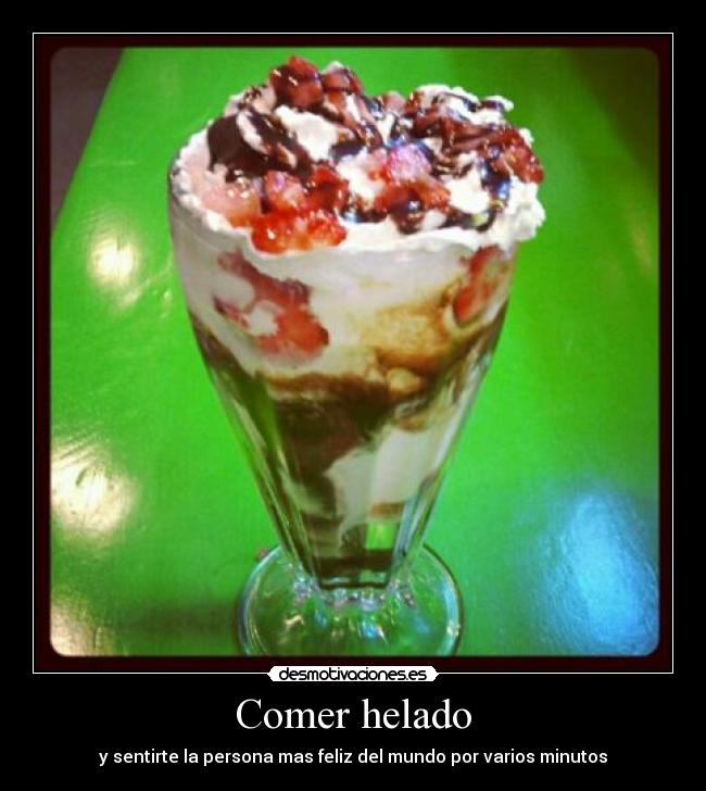 Comer helado -