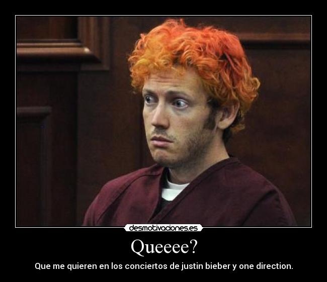 Queeee? - Que me quieren en los conciertos de justin bieber y one direction.