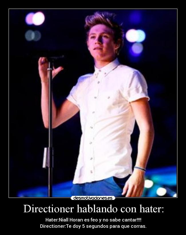 Directioner hablando con hater: - 