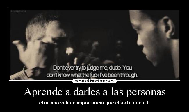 Aprende a darles a las personas -