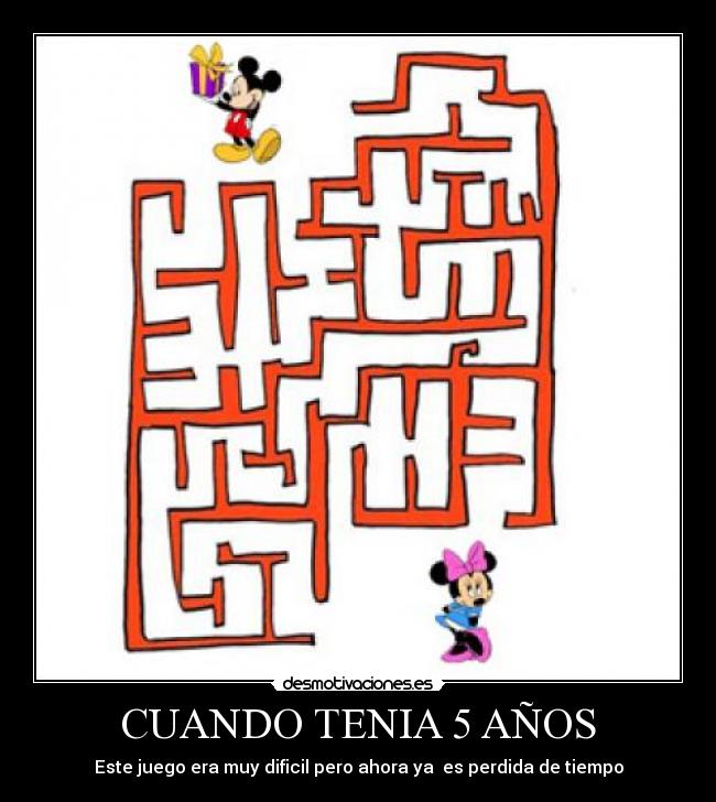 CUANDO TENIA 5 AÑOS -