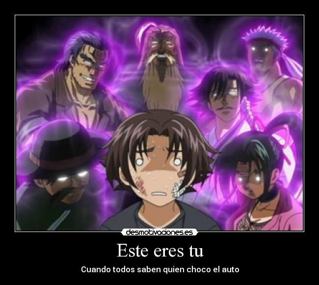 carteles kenichi busted car movil desmotivaciones