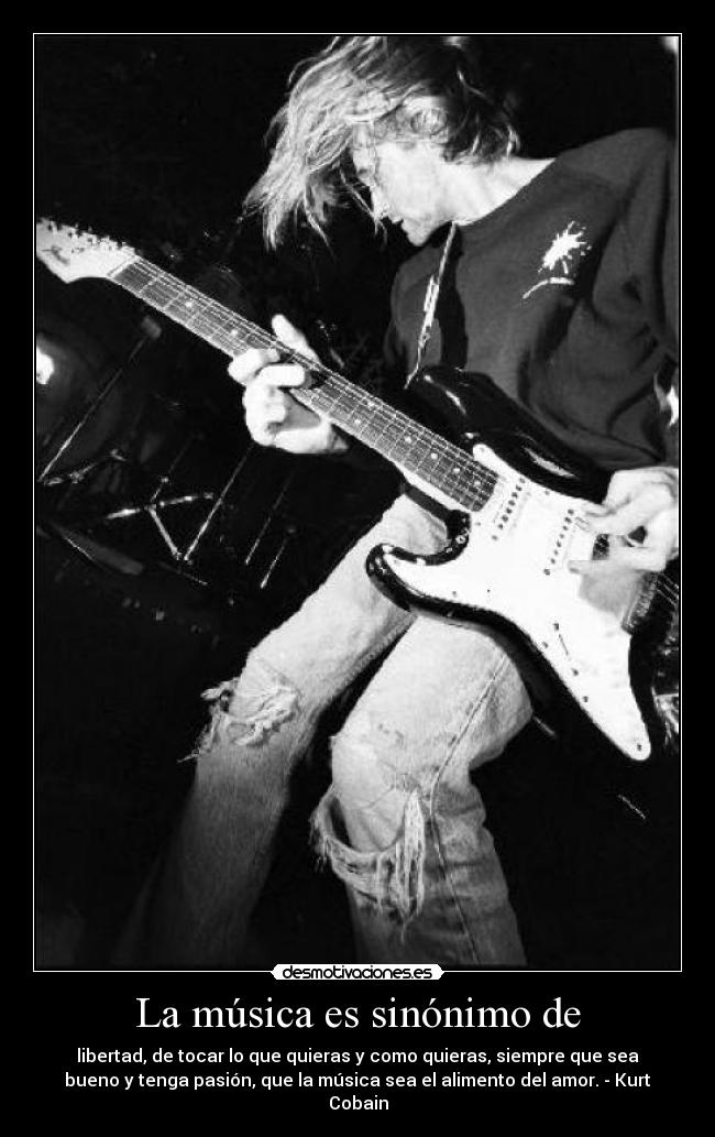 La música es sinónimo de -