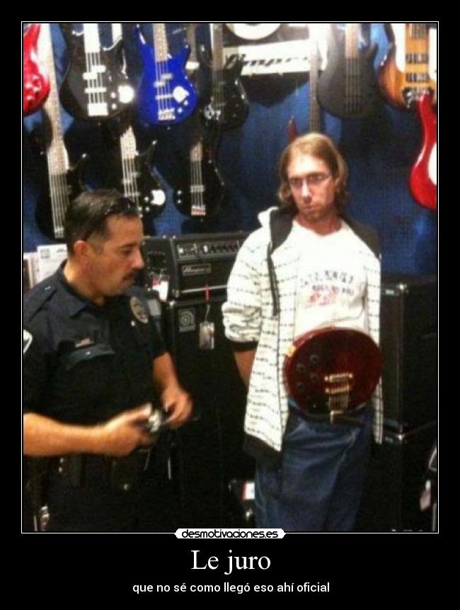 Le juro - que no sé como llegó eso ahí oficial