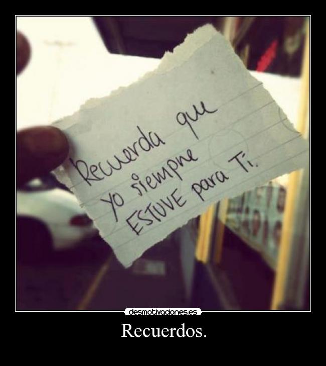 Recuerdos. - 