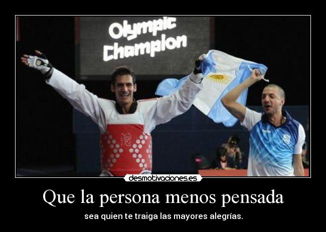 Que la persona menos pensada - 