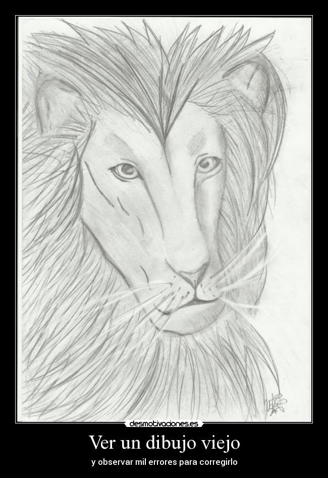 Ver un dibujo viejo - y observar mil errores para corregirlo