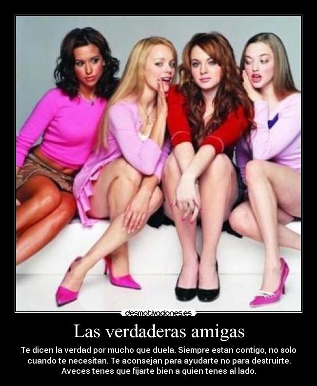 carteles las verdaderas amigas desmotivaciones
