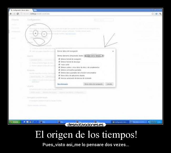 El origen de los tiempos! - Pues,,visto asi,,me lo pensare dos vezes...