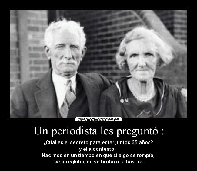 Un periodista les preguntó : - 