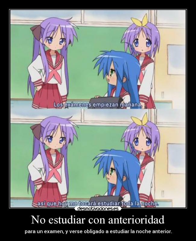 carteles gaararafez harukaze anime manga lucky star konata kagami desmotivaciones