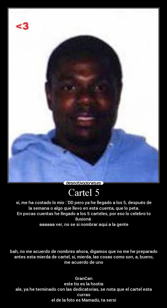 Cartel 5 -