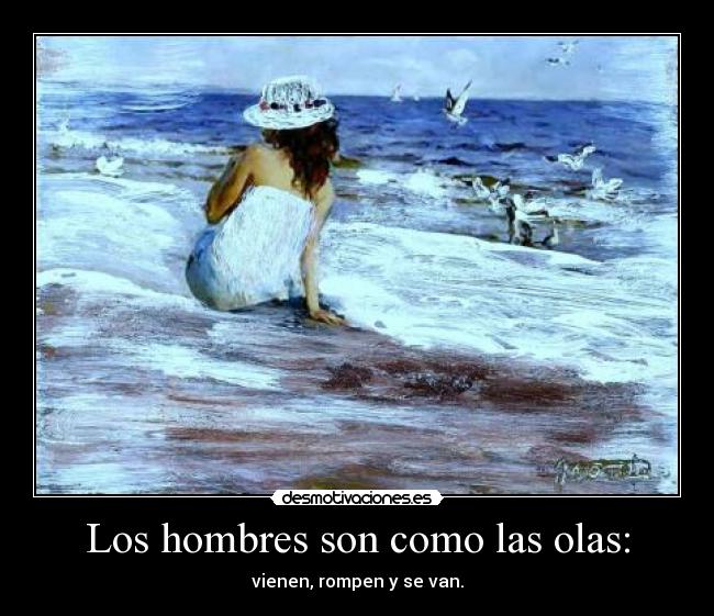 carteles ola hombre mujer desmotivaciones