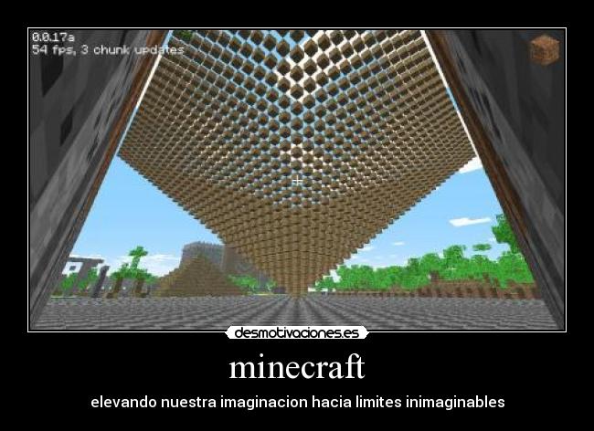 carteles minecraft desmotivaciones