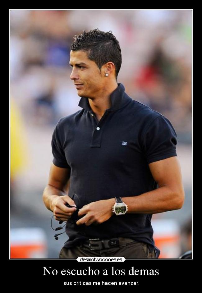 No escucho a los demas -