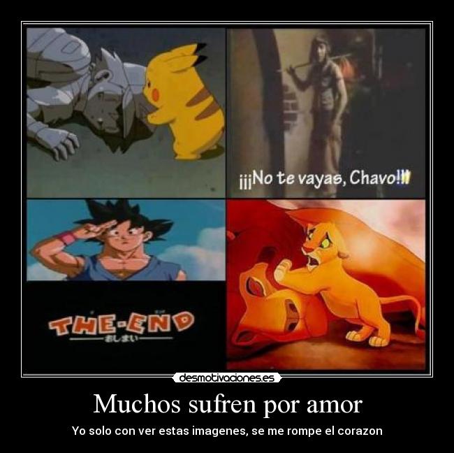 Muchos sufren por amor - Yo solo con ver estas imagenes, se me rompe el corazon