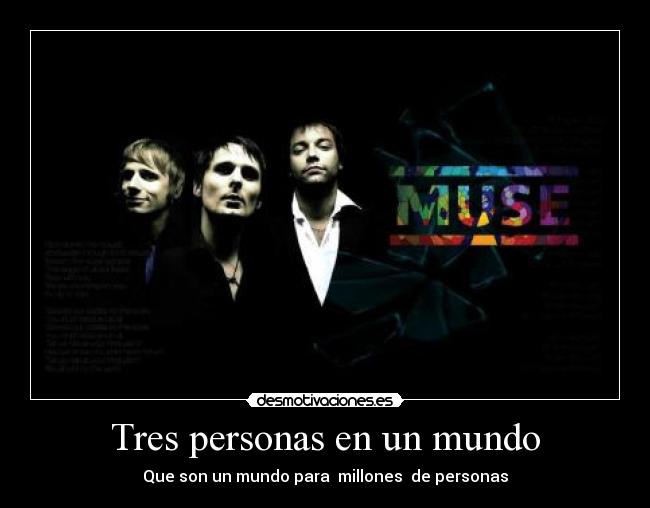 Tres personas en un mundo - Que son un mundo para millones de personas