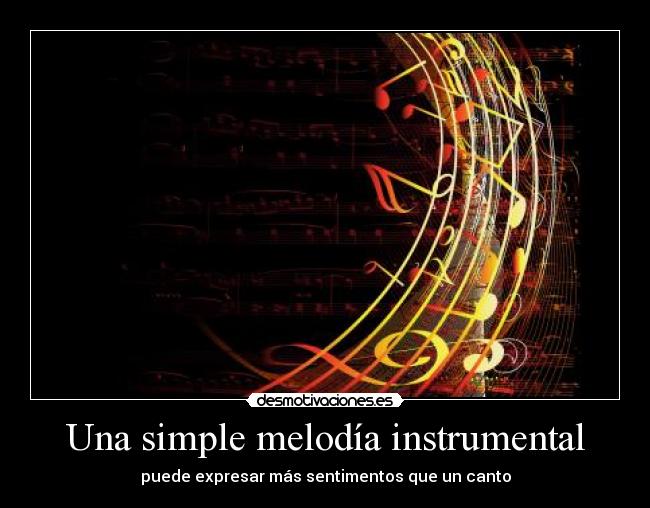 Una simple melodía instrumental -