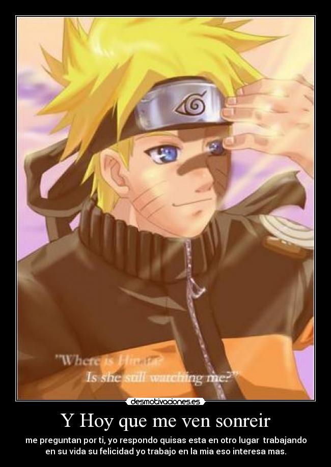 Y Hoy que me ven sonreir -