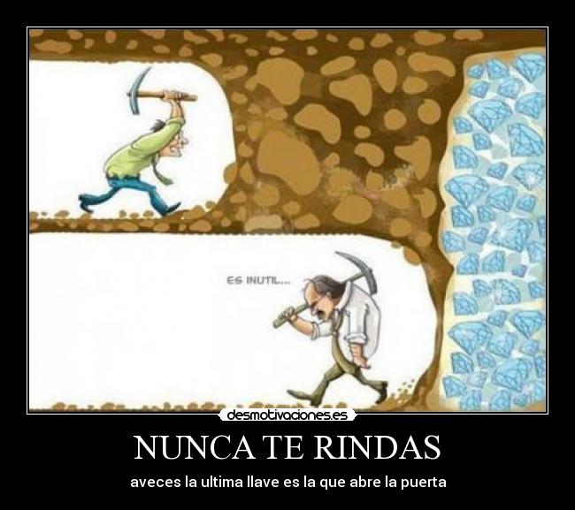NUNCA TE RINDAS - 