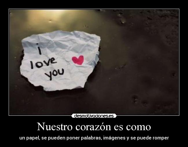 Nuestro corazón es como - 