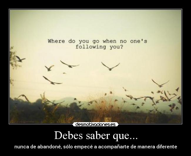 Debes saber que... - 