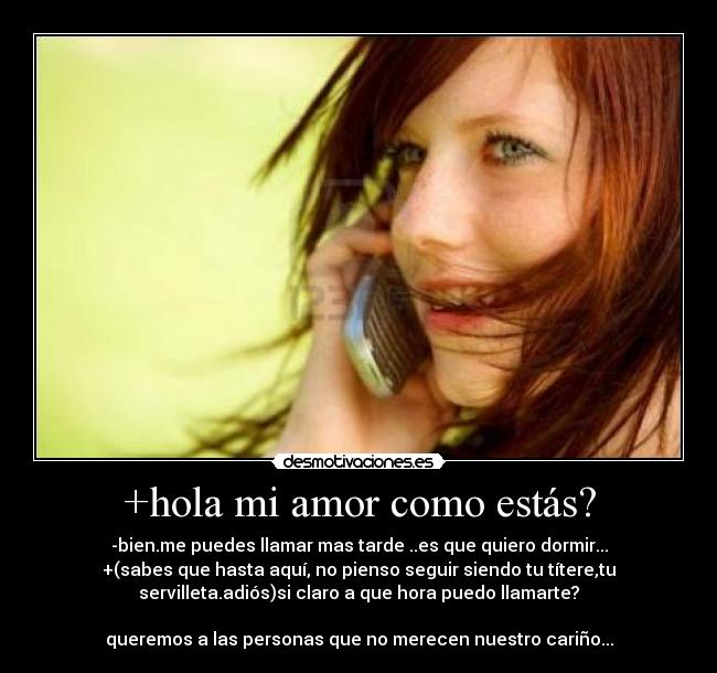 carteles amor hola desmotivaciones