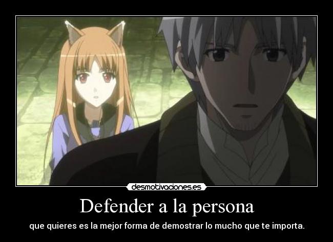 Defender a la persona -