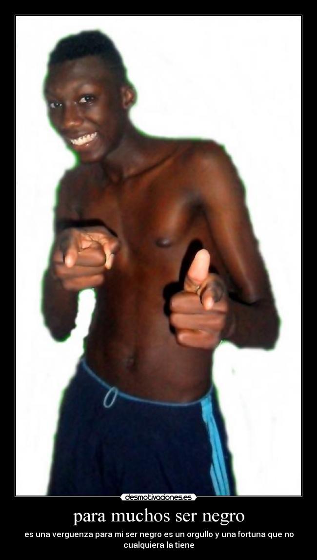 para muchos ser negro -