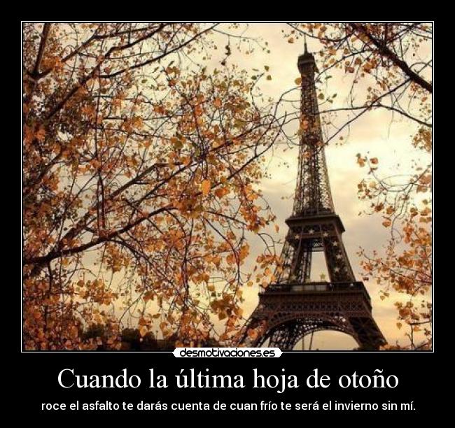 Cuando la última hoja de otoño - 