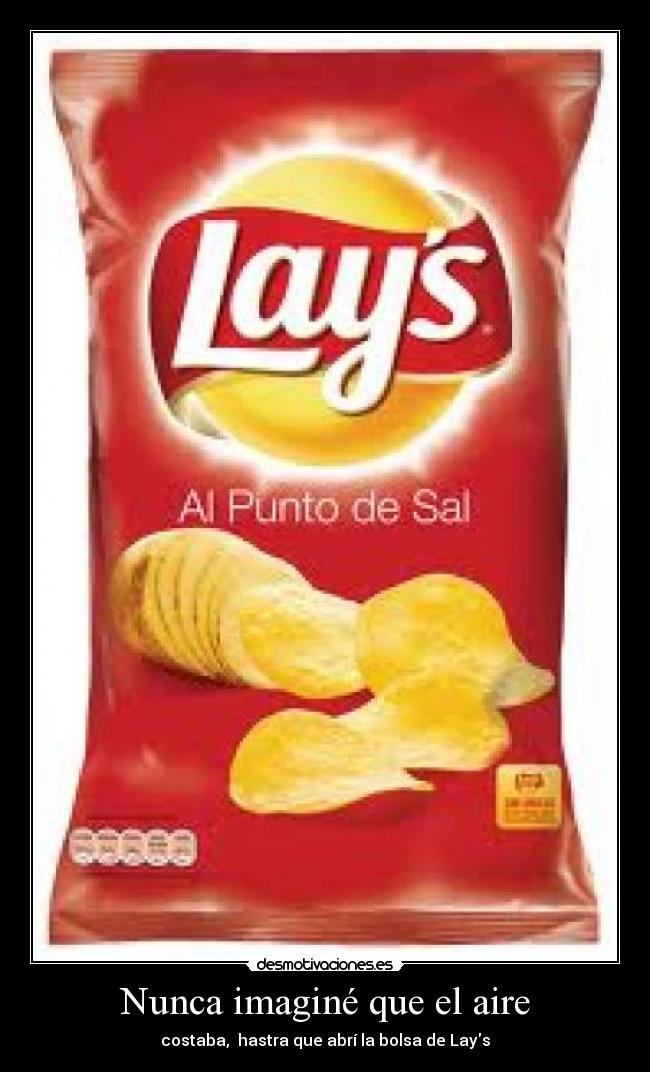 Nunca imaginé que el aire - 